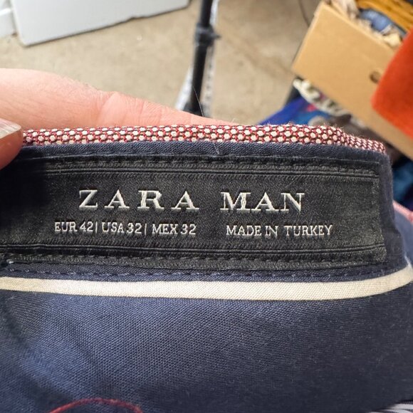 Zara Man Slim Fit Two-Piece Suit cranberry red blazer 40/pant 32 holiday, career - Picture 10 of 12